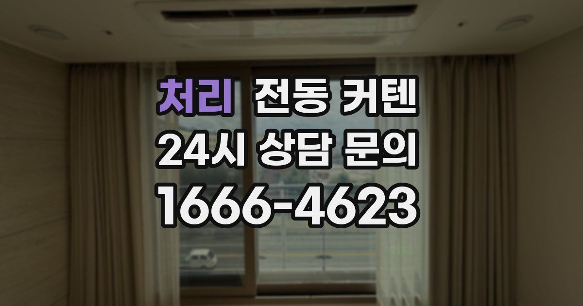 처리 전동 커텐