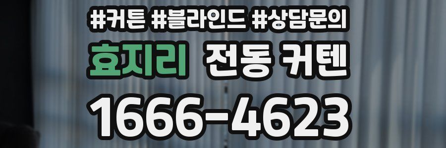 효지리 전동 커텐