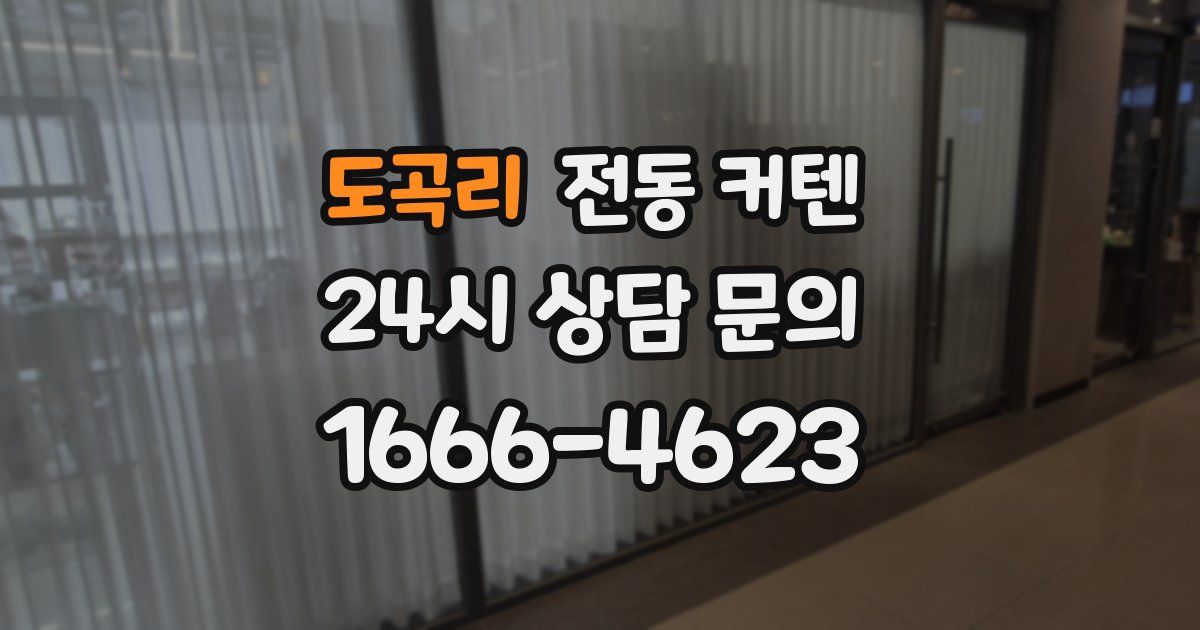 도곡리 전동 커텐