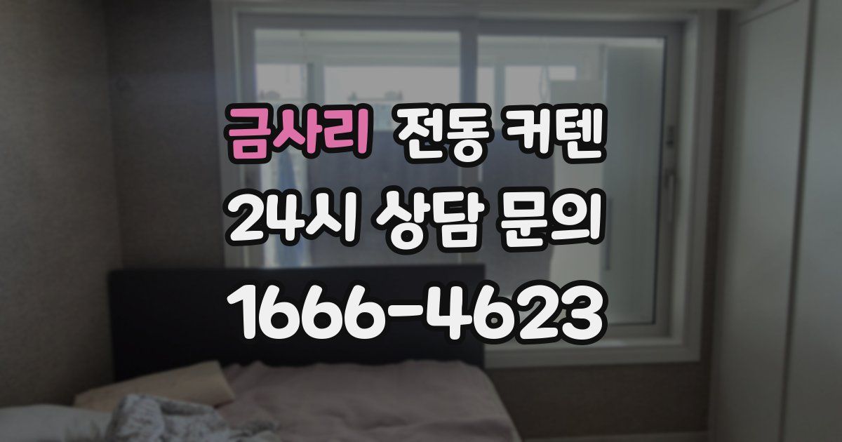 금사리 전동 커텐