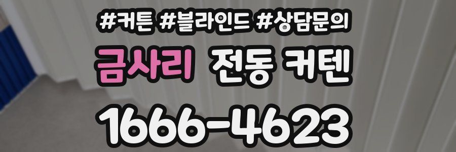 금사리 전동 커텐