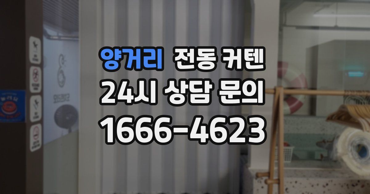 양거리 전동 커텐
