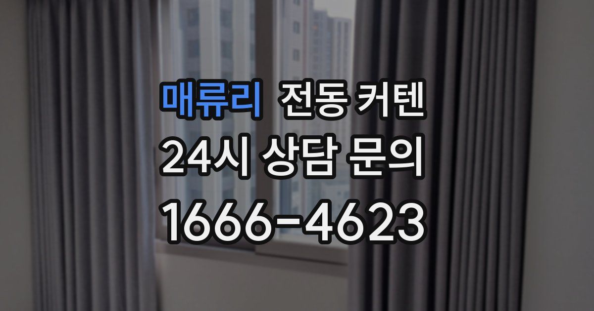 매류리 전동 커텐