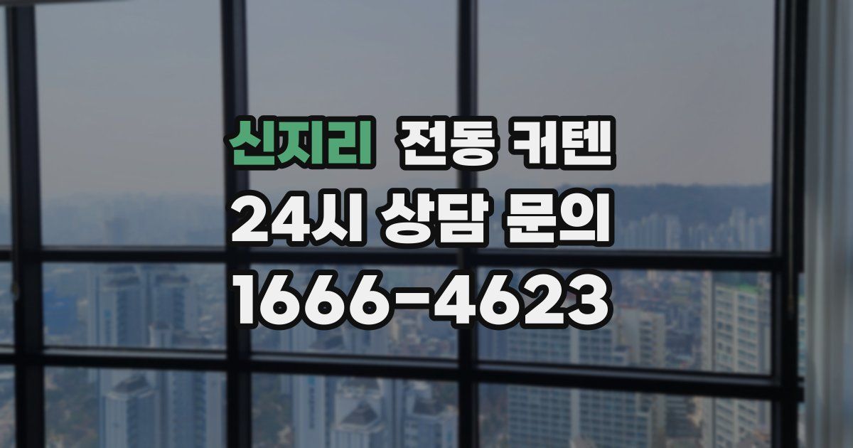 신지리 전동 커텐