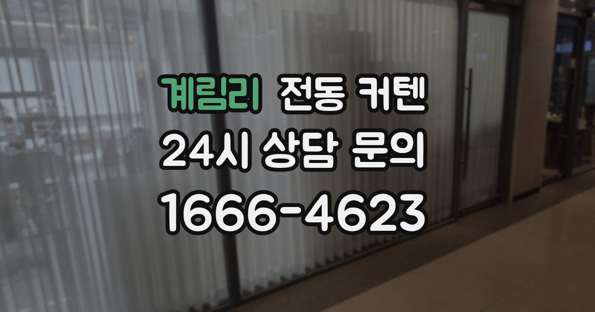 계림리 전동 커텐
