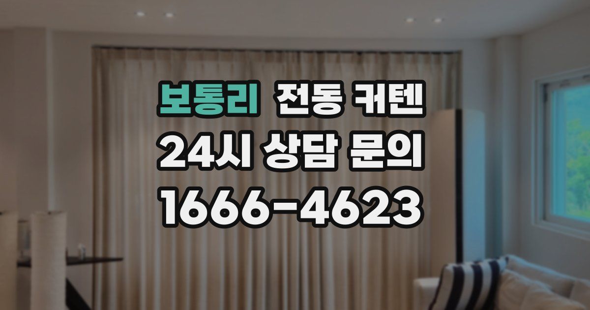 보통리 전동 커텐