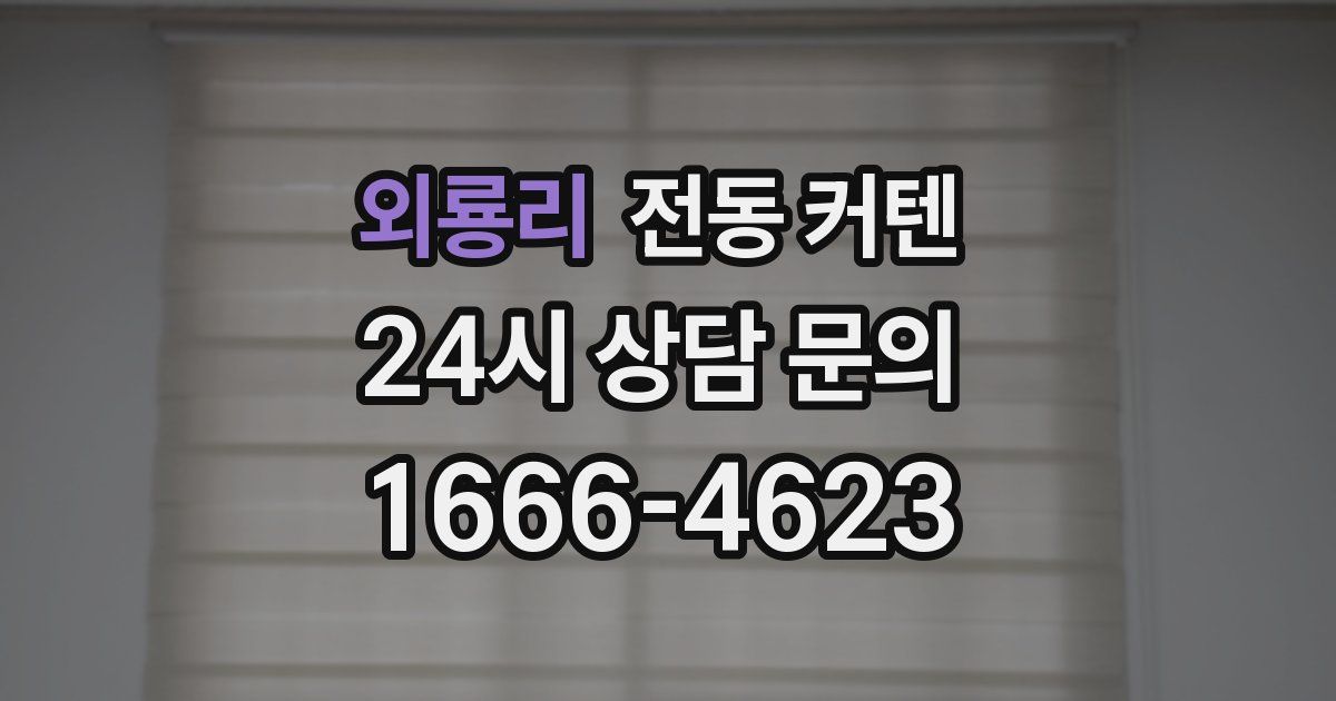 외룡리 전동 커텐