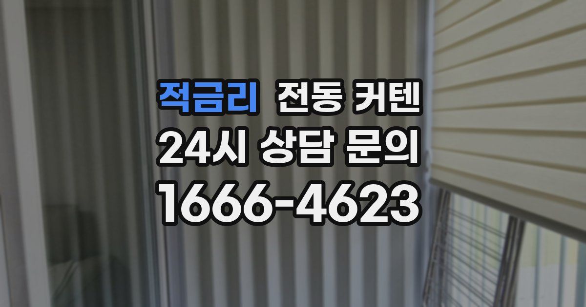 적금리 전동 커텐