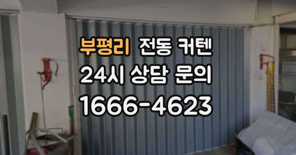 부평리 전동 커텐