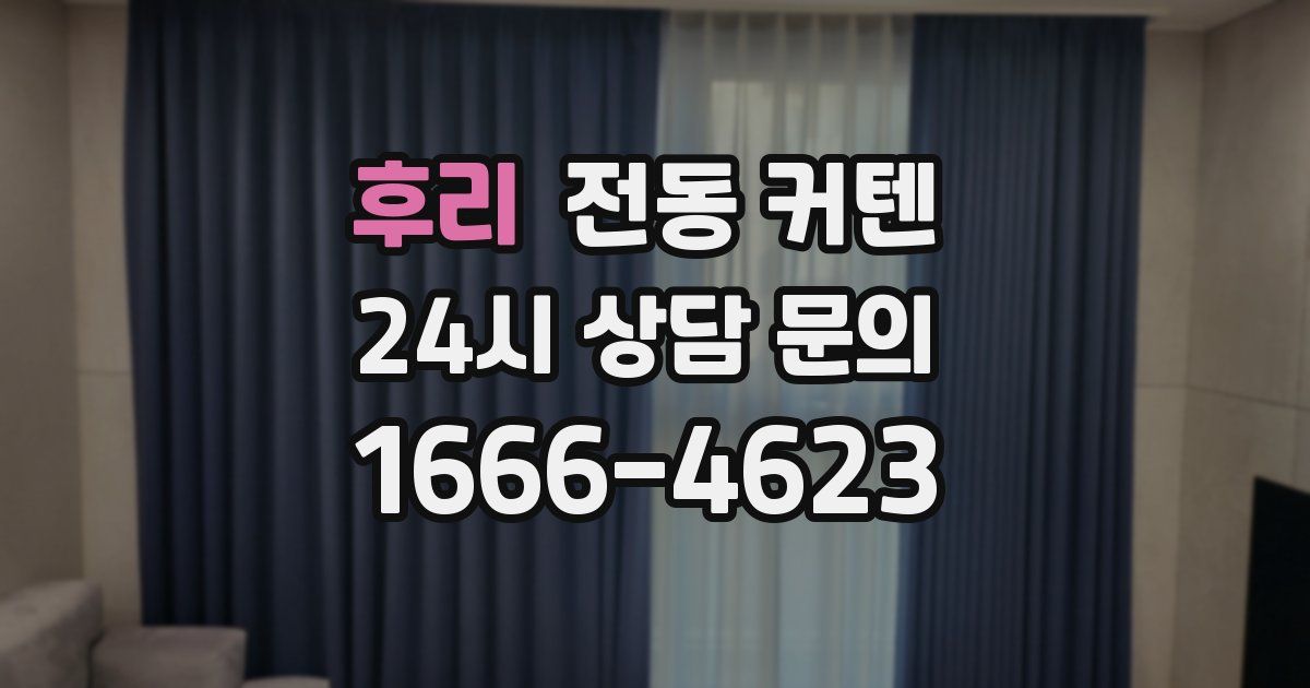 후리 전동 커텐