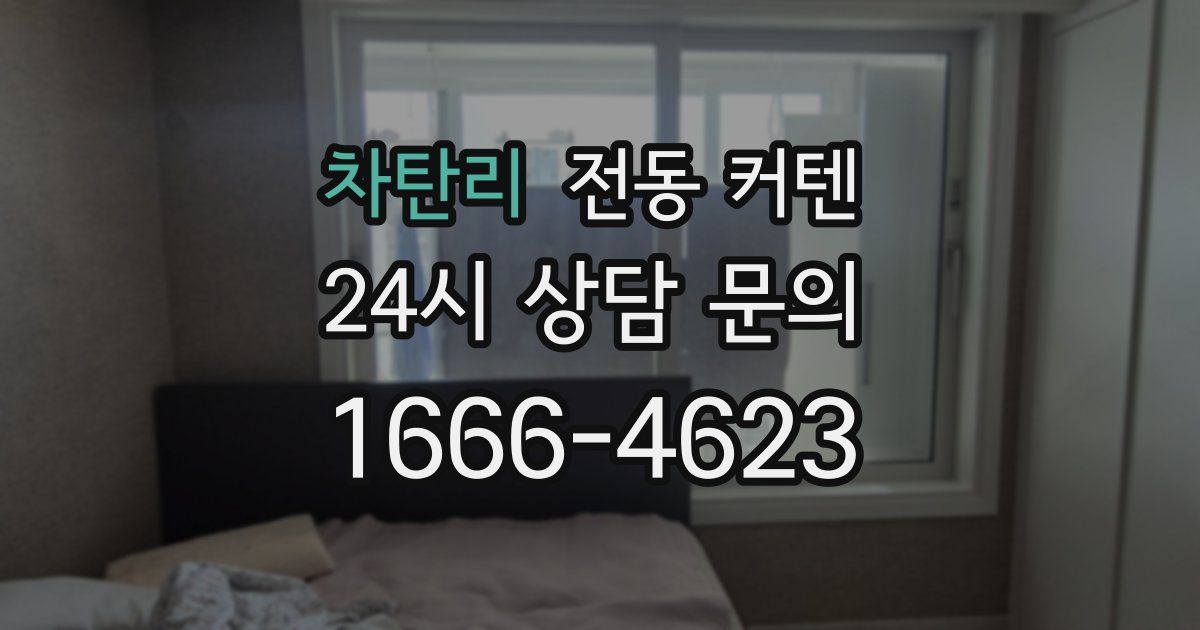 차탄리 전동 커텐