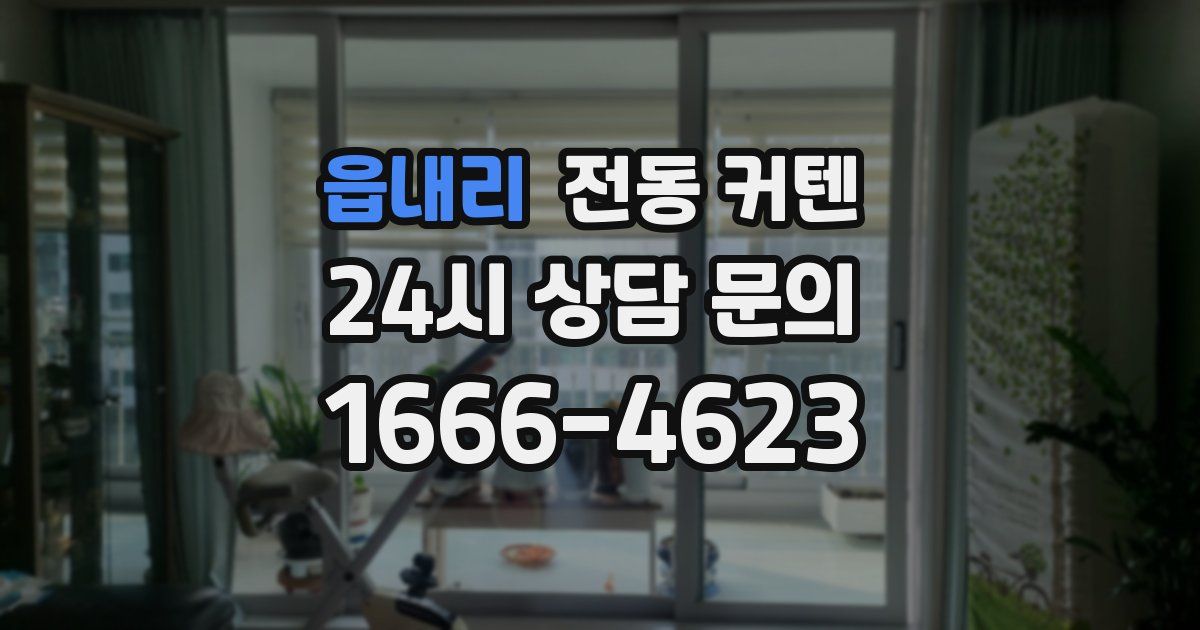 읍내리 전동 커텐