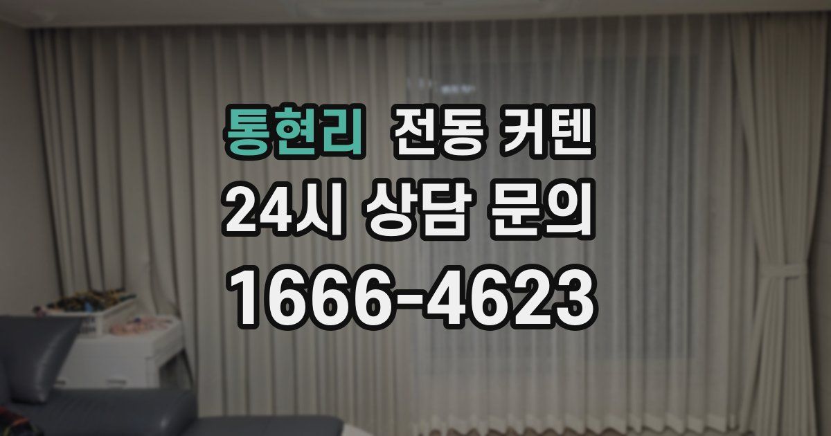 통현리 전동 커텐