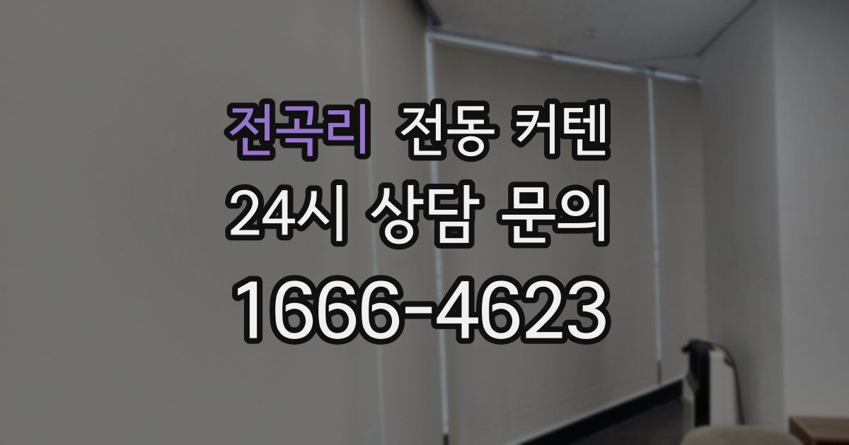 전곡리 전동 커텐