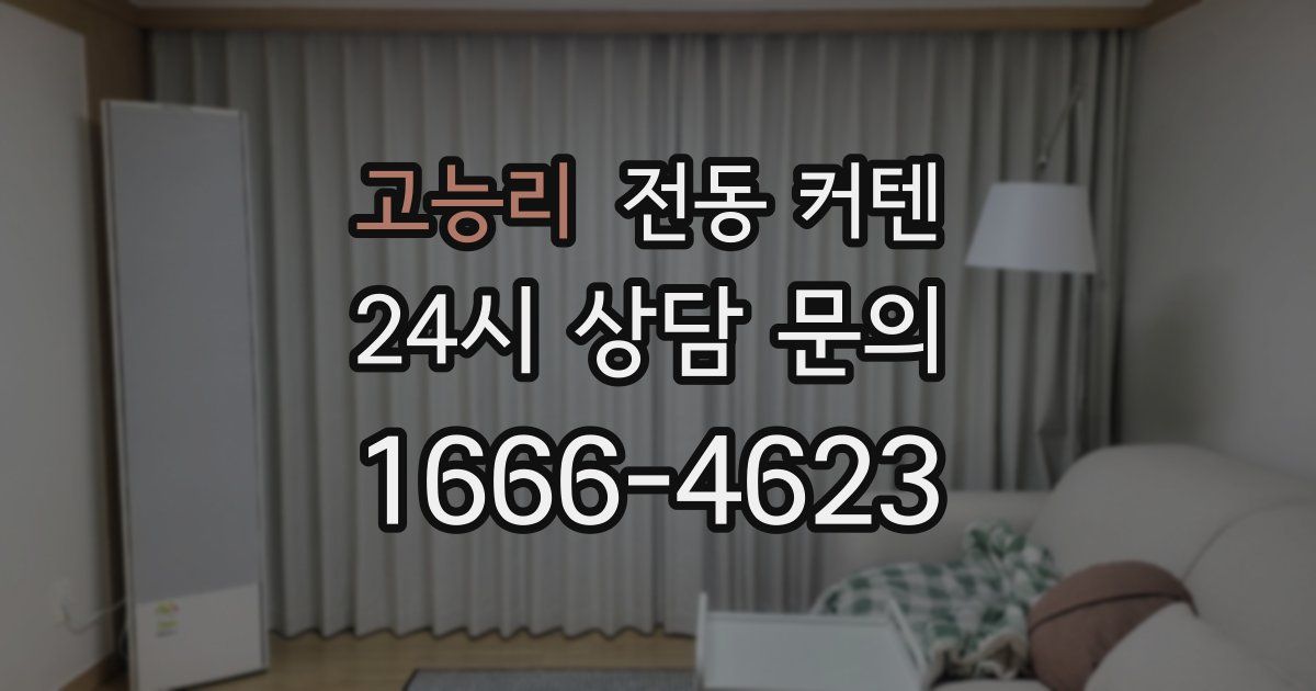 고능리 전동 커텐