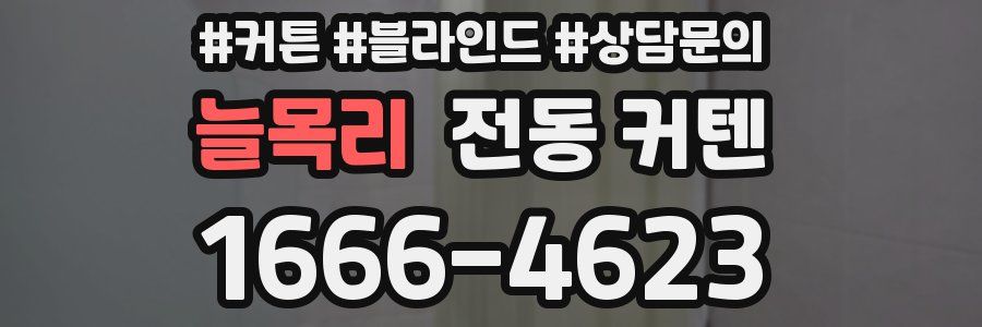 늘목리 전동 커텐