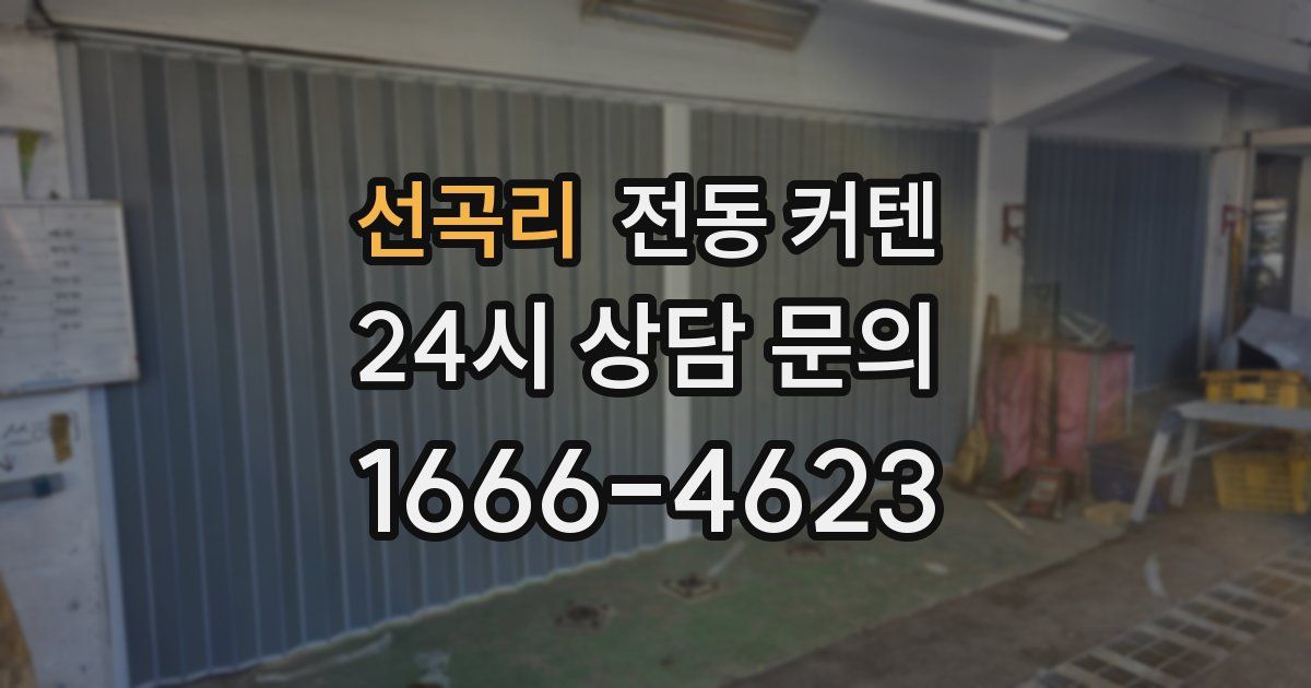 선곡리 전동 커텐