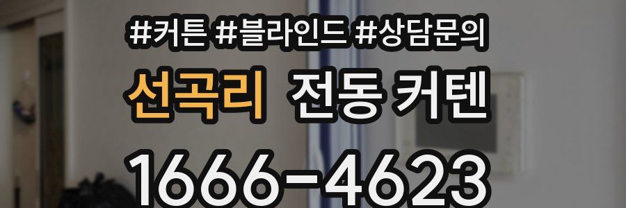 선곡리 전동 커텐