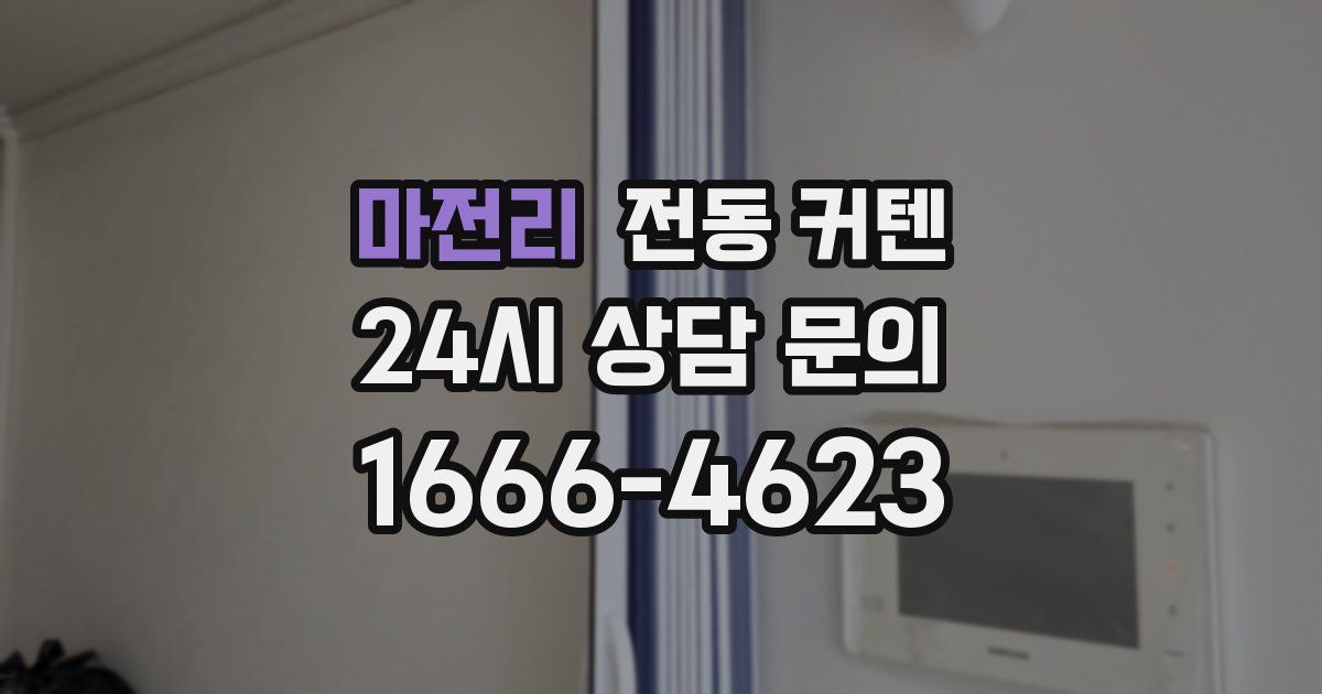 마전리 전동 커텐
