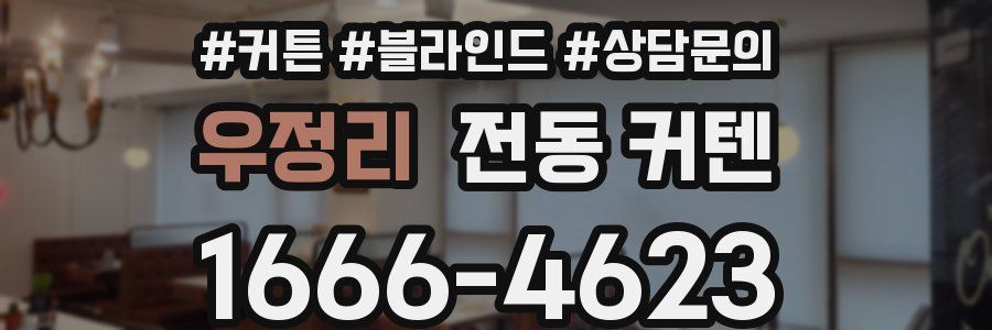 우정리 전동 커텐