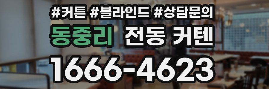 동중리 전동 커텐