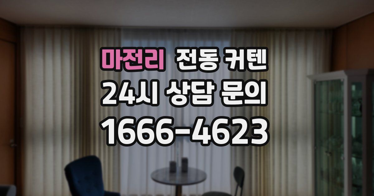 마전리 전동 커텐