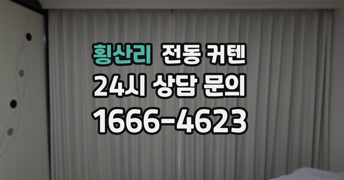 횡산리 전동 커텐