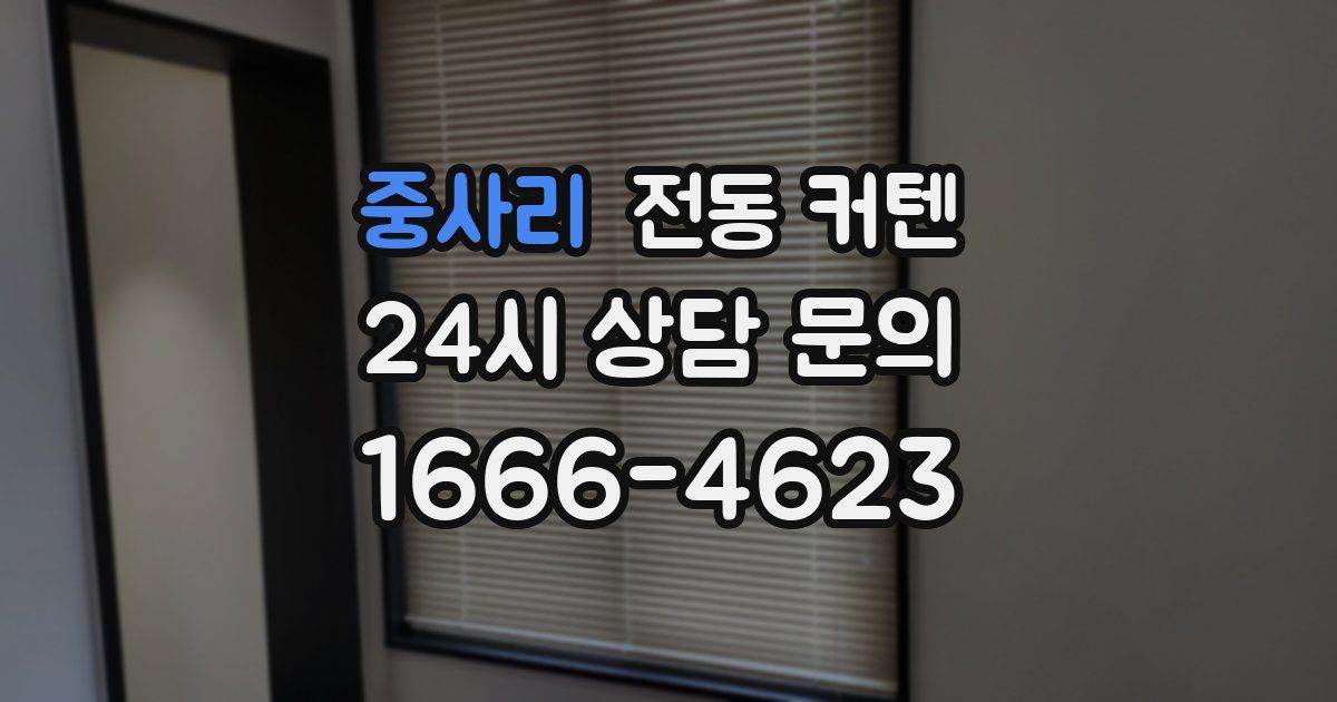 중사리 전동 커텐