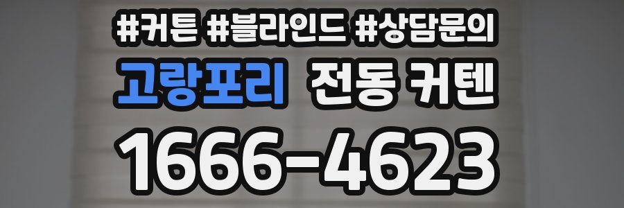 고랑포리 전동 커텐