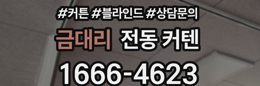 금대리 전동 커텐