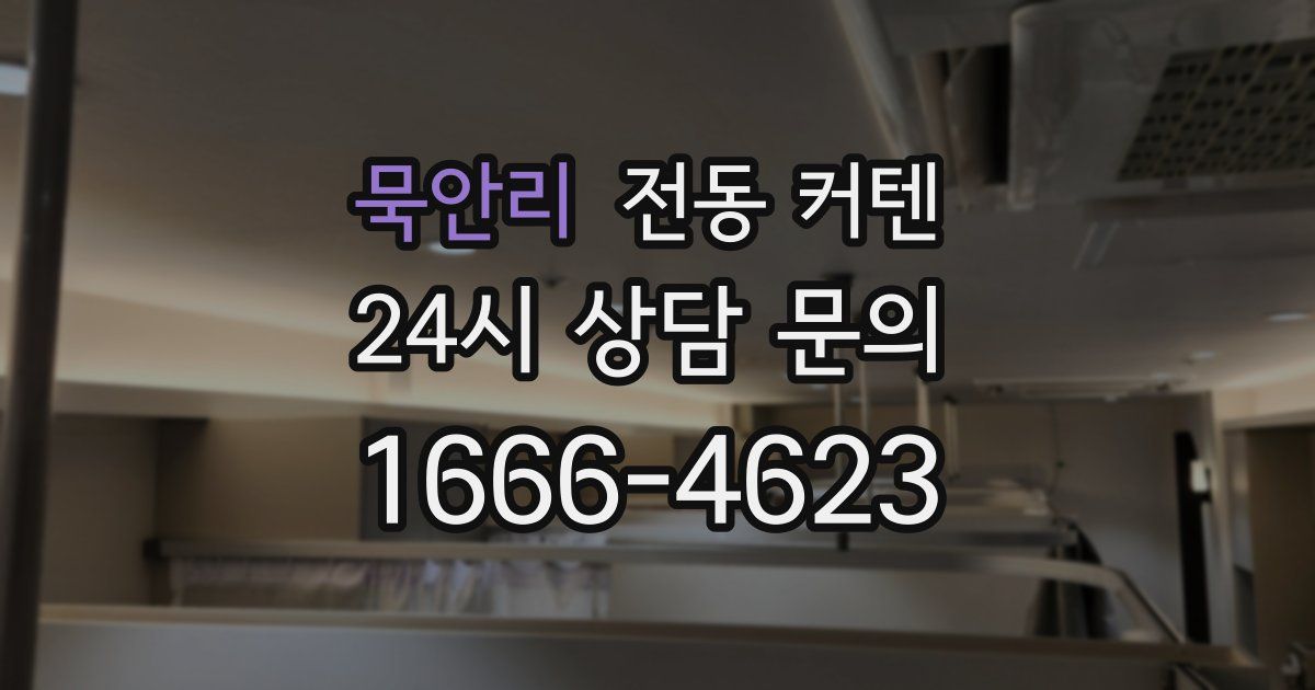 묵안리 전동 커텐
