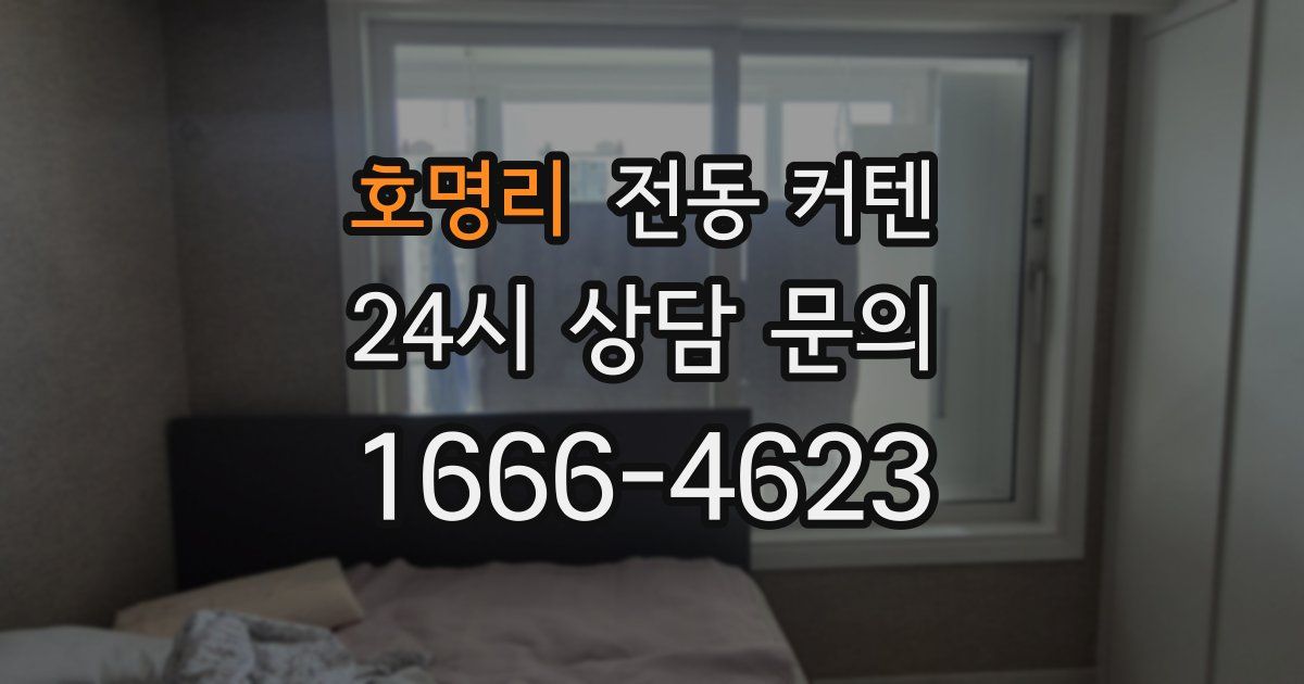 호명리 전동 커텐