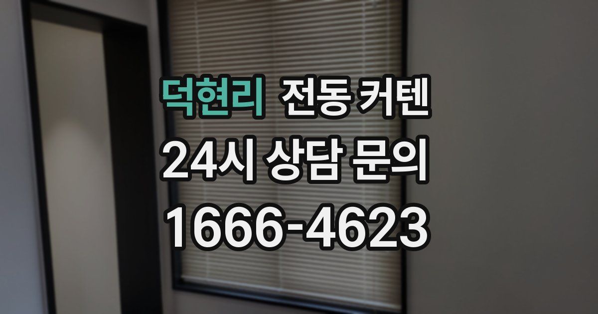 덕현리 전동 커텐
