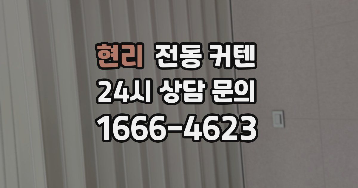 현리 전동 커텐