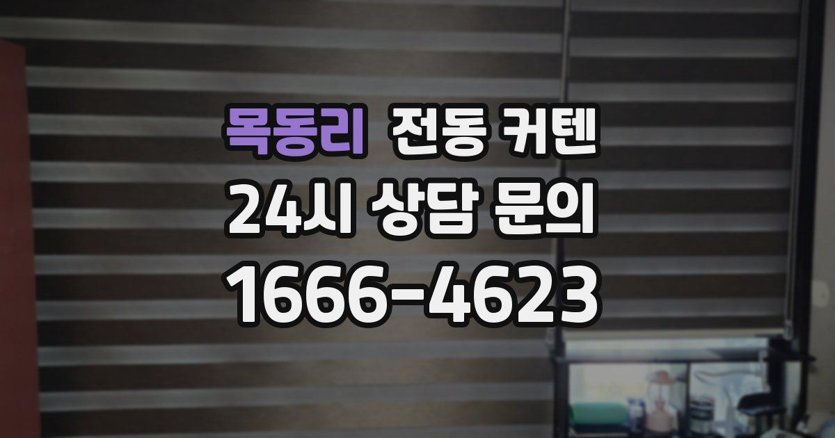 목동리 전동 커텐