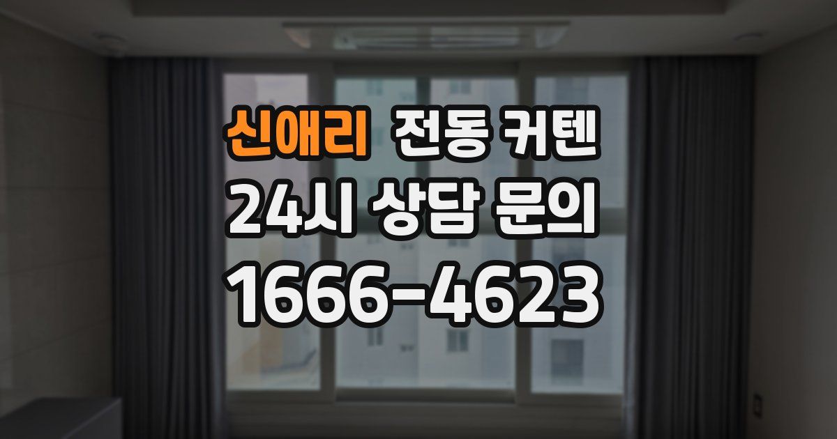 신애리 전동 커텐