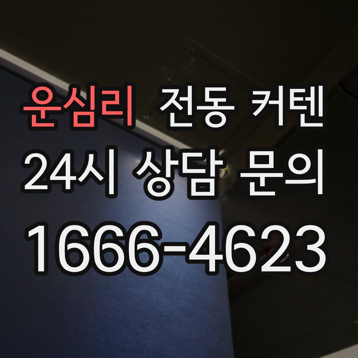 운심리 전동 커텐