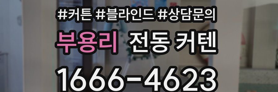 부용리 전동 커텐