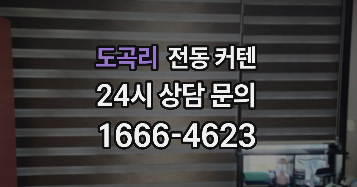 도곡리 전동 커텐