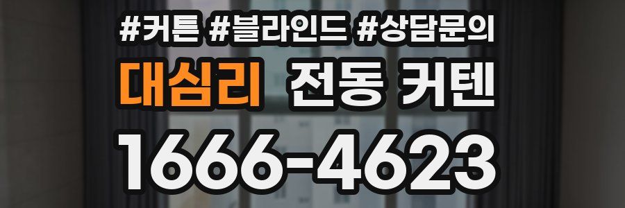 대심리 전동 커텐