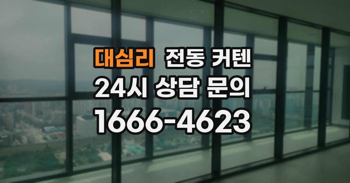 대심리 전동 커텐