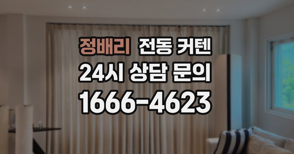 정배리 전동 커텐
