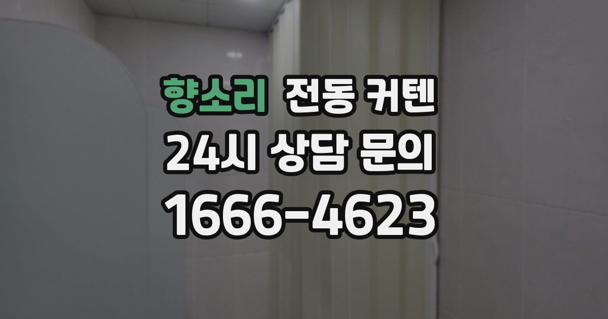 향소리 전동 커텐