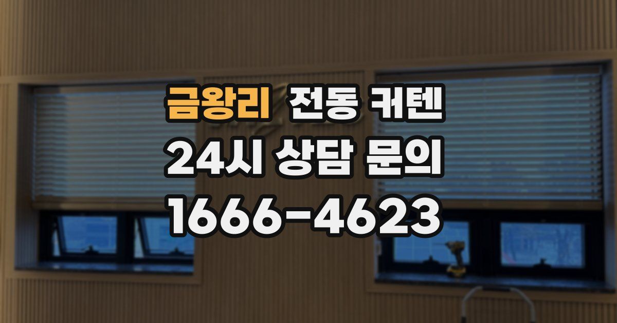 금왕리 전동 커텐
