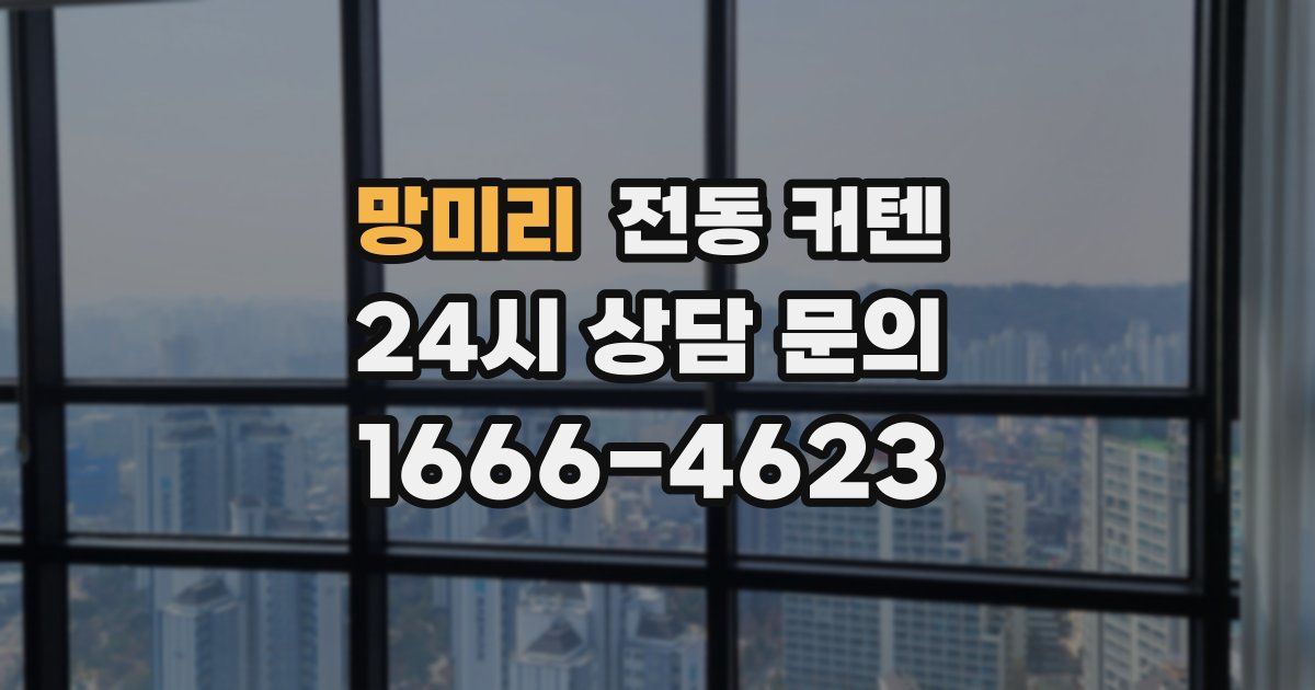망미리 전동 커텐