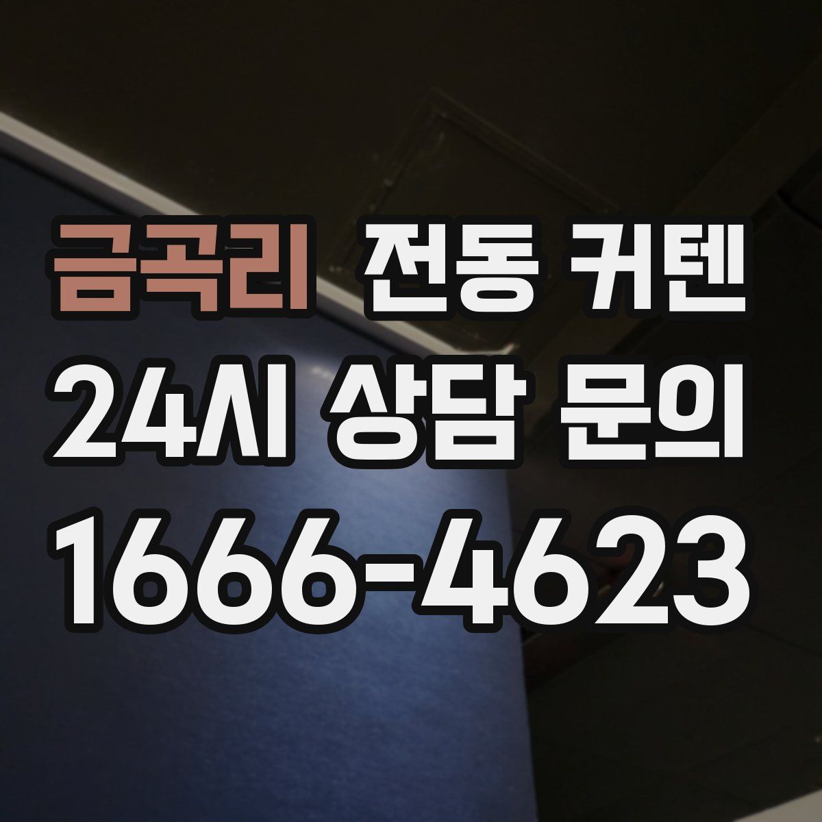 금곡리 전동 커텐
