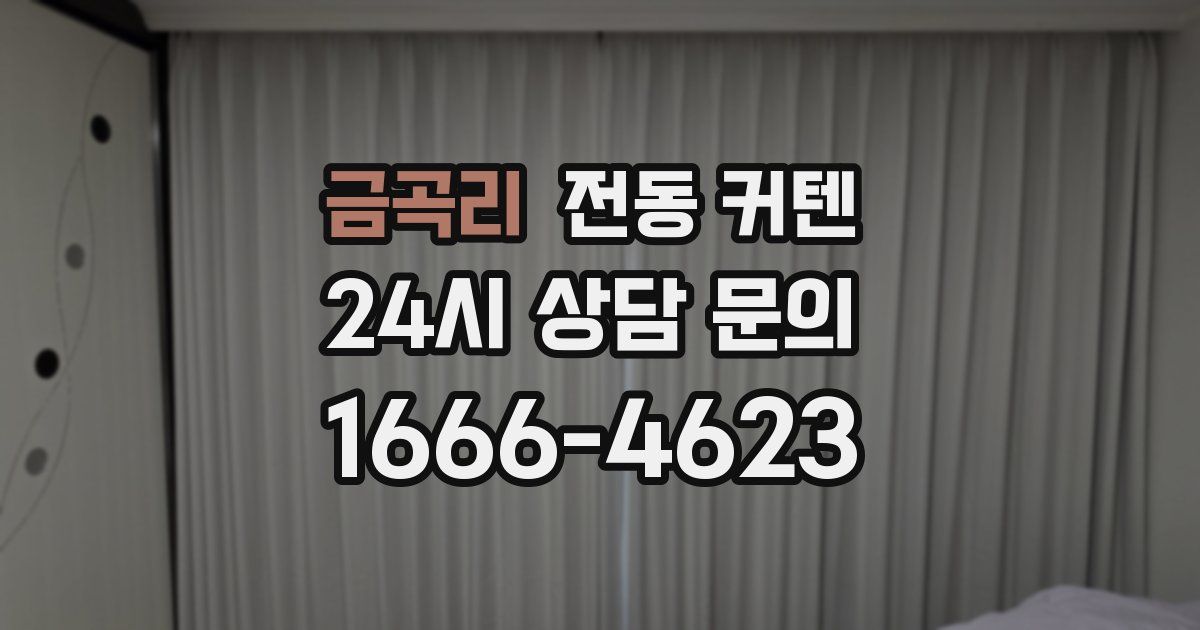 금곡리 전동 커텐