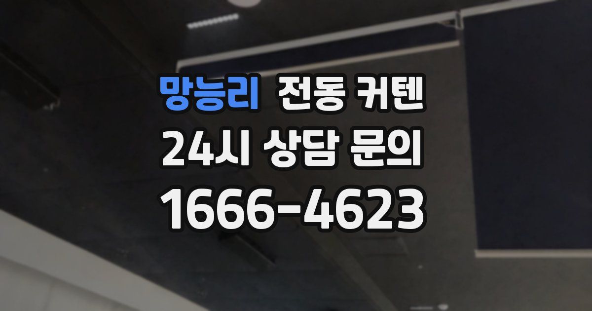 망능리 전동 커텐