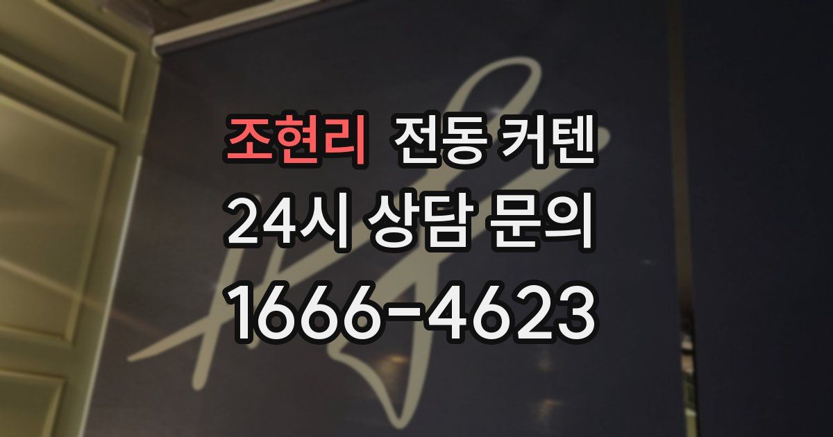 조현리 전동 커텐