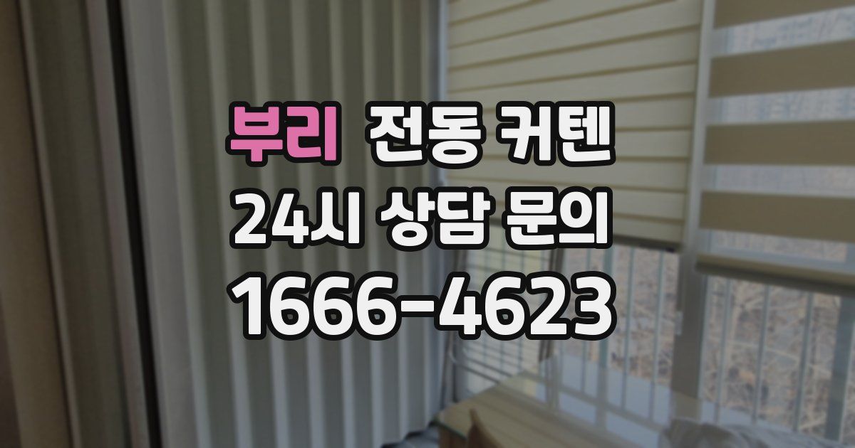 부리 전동 커텐